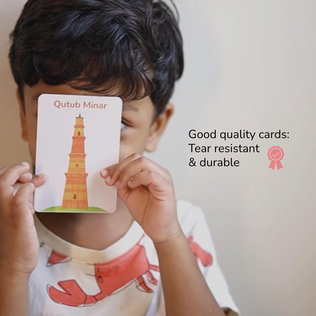 My First Flashcards | Thick Flash Cards for Toddlers with India-Inspired Illustrations | Montessori Language Learning Activities | Learning Aids | Gifts for Kids Ages 1-4 Years (Alphabets)