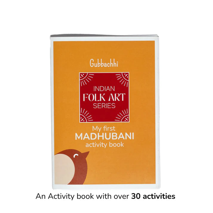 Gubbachhi- MADHUBANI Wooden 5-in-1 Puzzle Set (12 Blocks)