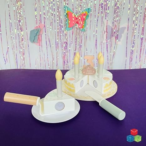 Open Ended Wooden Birthday Cake Set - Aaram Parents