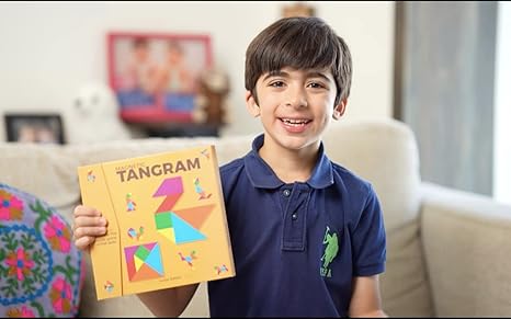 Pelikas Toyz Tangram Magnetic Tile Puzzle Game - Aaram Parents