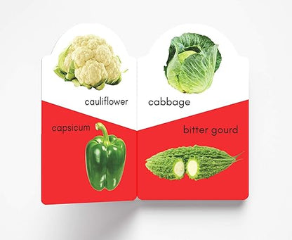 My Early Learning Book of Vegetables: Attractive Shape Board Books For Kids - Aaram Parents