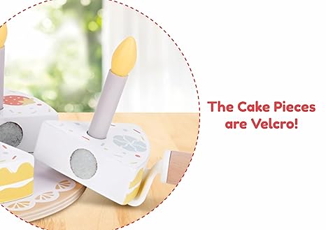 Open Ended Wooden Birthday Cake Set - Aaram Parents