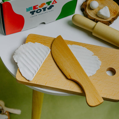 Nesta Toys Montessori-Inspired Sensory Tools: Bin Tools (6 Pcs), Bin Tools with Tray (7 Pcs), Sand Writing Tray, Dough Tool Set