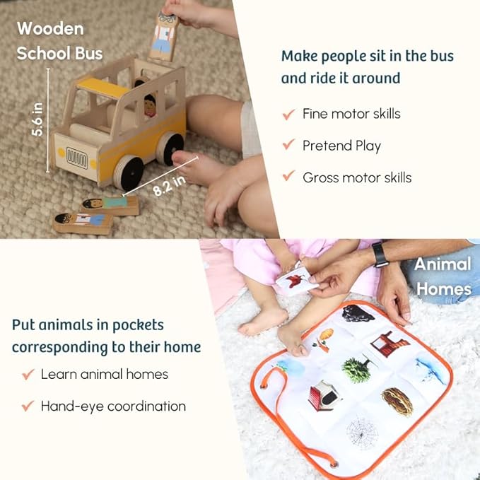 Curious Cub Montessori Wooden Toys Learning Game Level 10