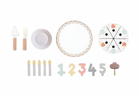 Open Ended Wooden Birthday Cake Set - Aaram Parents