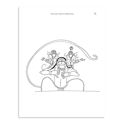 Hanuman: Read and Colour - Aaram Parents