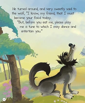 Story book: Aesops Fables- All-time Treasured Stories for Children ( Large Print) - Aaram Parents