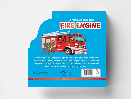 My First Shaped Board Books For Children: Transport - Fire Engine - Aaram Parents