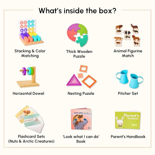 Curious Cub Montessori Wooden Toys Learning Game Level 9