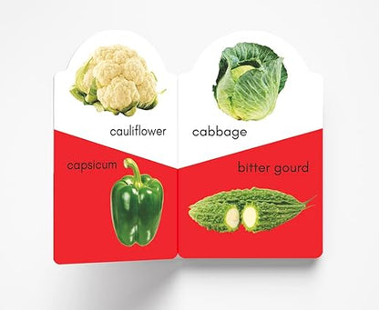 My Early Learning Book of Vegetables: Attractive Shape Board Books For Kids - Aaram Parents