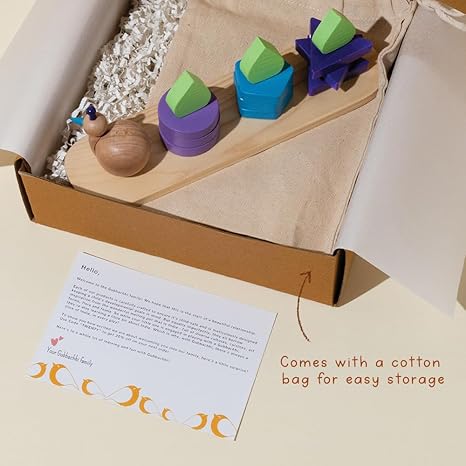 Gubbachhi Mayura Wooden Shape Sorter Toy - Aaram Parents