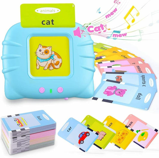 Storio Toys Rechargeable Educational Learning Talking Flash Cards for 2 Year Old Kids Boys Girls Baby Montessori Toys