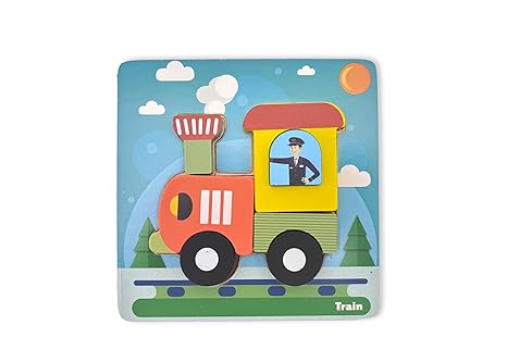 Open Ended Toddler's First 6 in 1 Puzzle - Vehicles - Aaram Parents