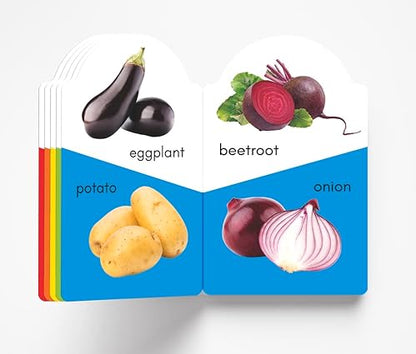 My Early Learning Book of Vegetables: Attractive Shape Board Books For Kids - Aaram Parents