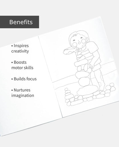 Little Boto Project- Doing Fun Things Alone - Children's Coloring Book