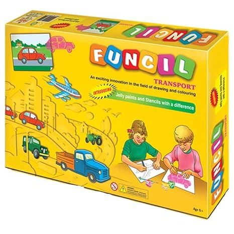 Mechanix Funcil Transport Stencils Craft Kit - Aaram Parents
