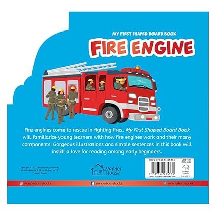 My First Shaped Board Books For Children: Transport - Fire Engine - Aaram Parents