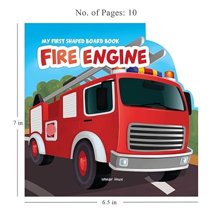 My First Shaped Board Books For Children: Transport - Fire Engine - Aaram Parents