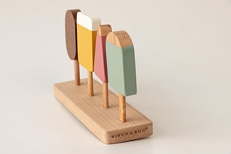 BIRCH & BUG Pretend Play Popsicles Set - Aaram Parents