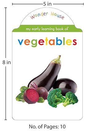 My Early Learning Book of Vegetables: Attractive Shape Board Books For Kids - Aaram Parents