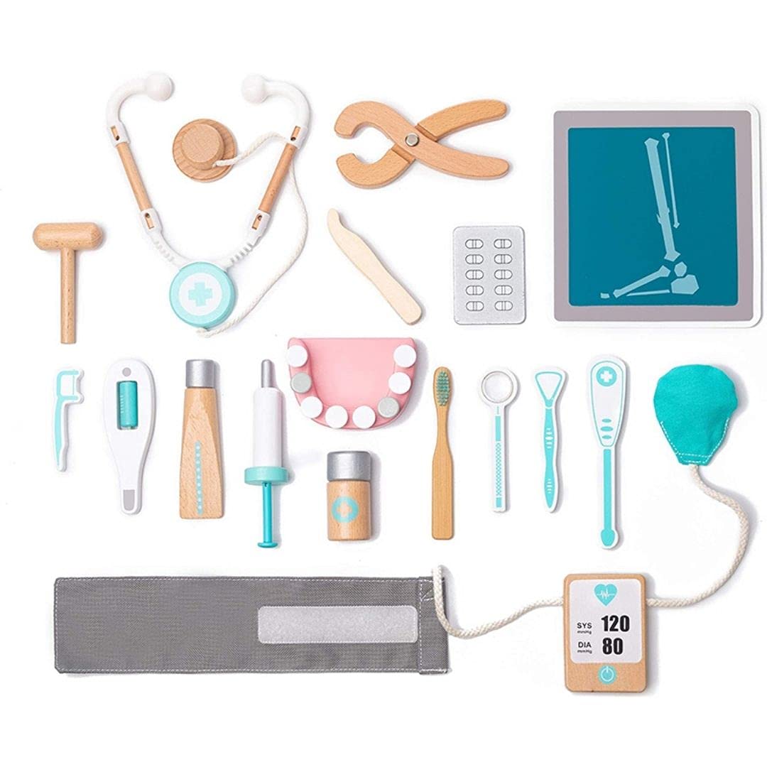 Nesta Toys - Wooden Doctor Pretend Play Set Toy