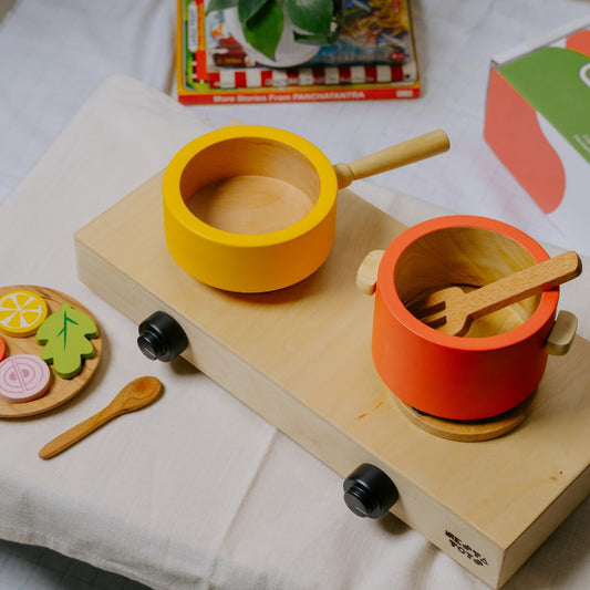 Nesta Toys - Pretend Gas Stove and Cooking Set