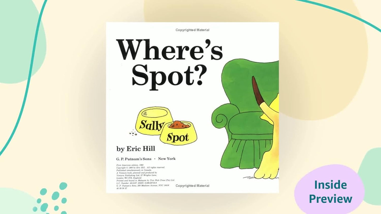 Where's Spot by Eric Hill [Paperback]