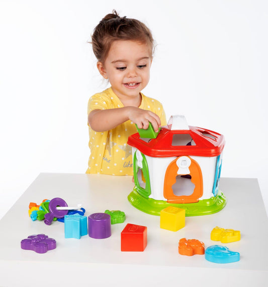 Chicco 2 in 1 Animal Cottage Shape Sorter Toy for Kids