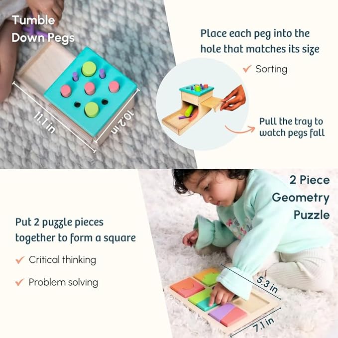 Curious Cub Montessori Wooden Toys Learning Game Level 13
