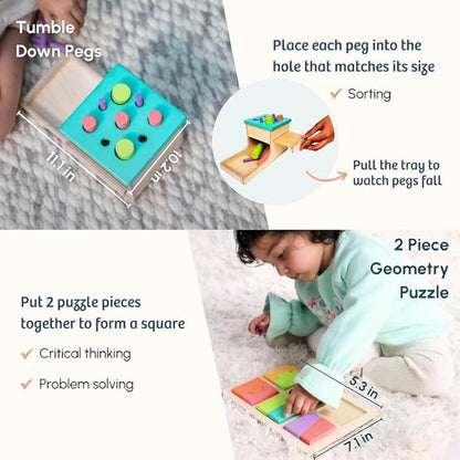 Curious Cub Montessori Wooden Toys Learning Game Level 13