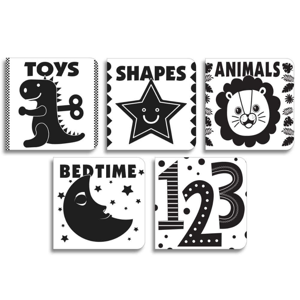 BabyÃƒÆ’Ã‚Â¢ÃƒÂ¢Ã¢â‚¬Å¡Ã‚Â¬ÃƒÂ¢Ã¢â‚¬Å¾Ã‚Â¢s First High-Contrast Books Boxed Set [Box Set of 5]
