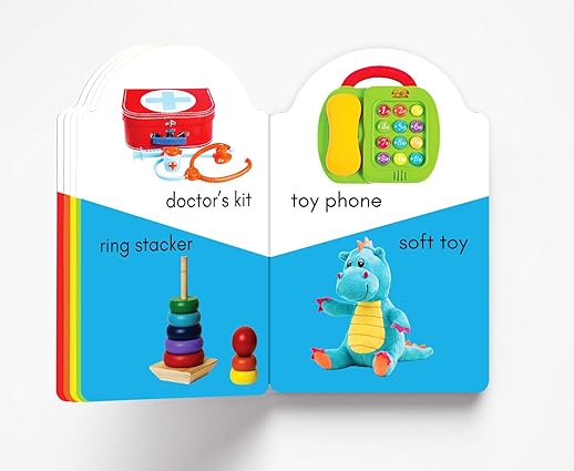 My early learning book of Toys: Attractive Shape Board Books For Kids - Aaram Parents