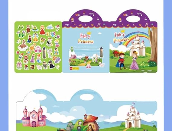 Chocozone 32 Reusable PVC Stickers Book Waterproof Stickers Toys (4 Variants)