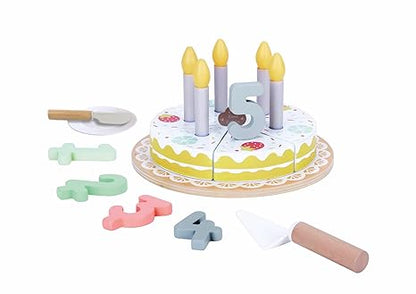 Open Ended Wooden Birthday Cake Set - Aaram Parents