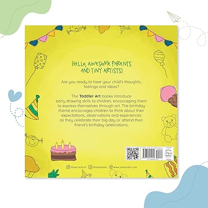 Birthday Doodles: Toddler Art Series- Sketch Your Party - Aaram Parents