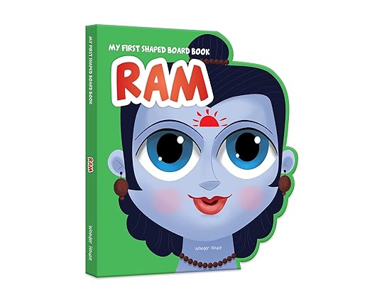 My First Shaped Board Book: Illustrated Ram Hindu Mythology Book for Kids Age 2+ (Indian Gods and Goddesses) - Aaram Parents