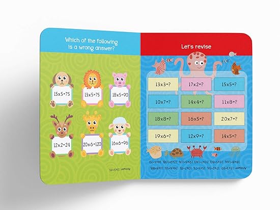 My First Padded Board Books of Times Table: Multiplication Tables From 1 - 20 - Aaram Parents