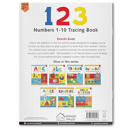 Preschool Activity Book: 123 - Numbers 1-10 Tracing Book For Kids - Aaram Parents