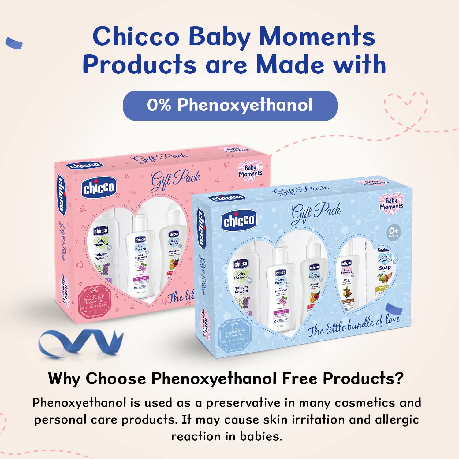 Chicco Baby Moments Essential Set Pink, Gift Set for Babies, 0m+