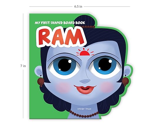 My First Shaped Board Book: Illustrated Ram Hindu Mythology Book for Kids Age 2+ (Indian Gods and Goddesses) - Aaram Parents