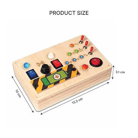 Clapstore Toys Montessori Toggle Play Busy Board - Aaram Parents