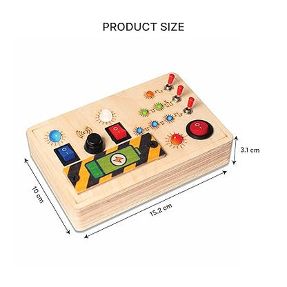 Clapstore Toys Montessori Toggle Play Busy Board - Aaram Parents