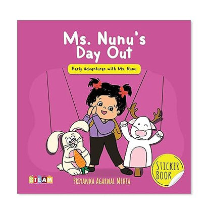 Ms. Nunu's Day Out: Sticker Book for Kids - Aaram Parents
