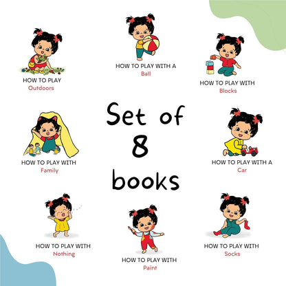How to Play Series by Sam & Mi - Box Set of 8 Board Books for Kids