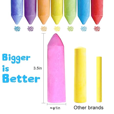 Jar Melo Jumbo Sidewalk Chalk Set ÃƒÆ’Ã‚Â¢ÃƒÂ¢Ã¢â‚¬Å¡Ã‚Â¬ÃƒÂ¢Ã¢â€šÂ¬Ã…â€œ 20 Count, 15 Colors - Aaram Parents