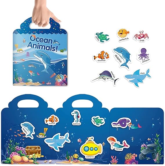Chocozone 32 Reusable PVC Stickers Book Waterproof Stickers Toys (4 Variants)