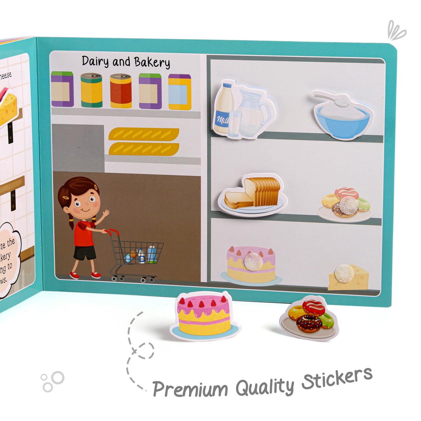 Intelliskills Premium Pick N' Stick Food Activity Busy Book