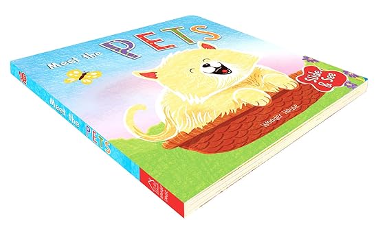 Slide And See - Meet The Pets : Sliding Novelty Board Book For Kids - Aaram Parents
