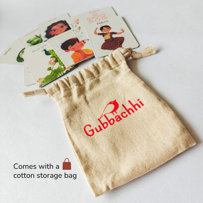 My First Flashcards | Thick Flash Cards for Toddlers with India-Inspired Illustrations | Montessori Language Learning Activities | Learning Aids | Gifts for Kids Ages 1-4 Years (Alphabets)