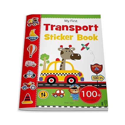My First Transport Sticker Book: Exciting Sticker Book With 100 Stickers - Aaram Parents